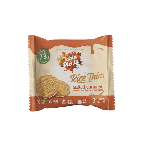 Table of Plenty Rice Cakes Thins Salted Caramel 30g
