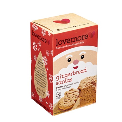 Lovemore Gluten Free Santa Gingerbread Man 195g