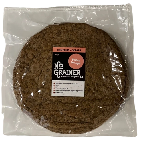 No Grainer Paleo Sweet Potato Wraps (4 Pack) 300g