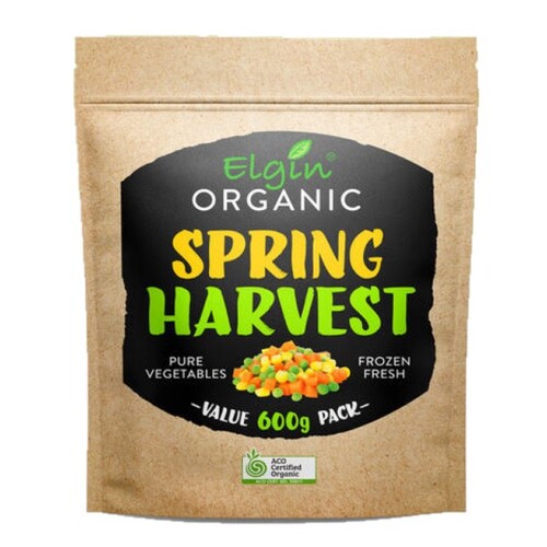 Elgin Organic Frozen Spring Harvest Mix 600g