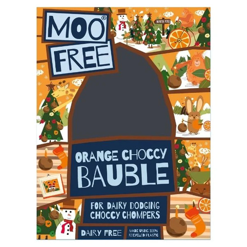 Moo Free Dairy Free Christmas Orange Choccy Bauble 65g