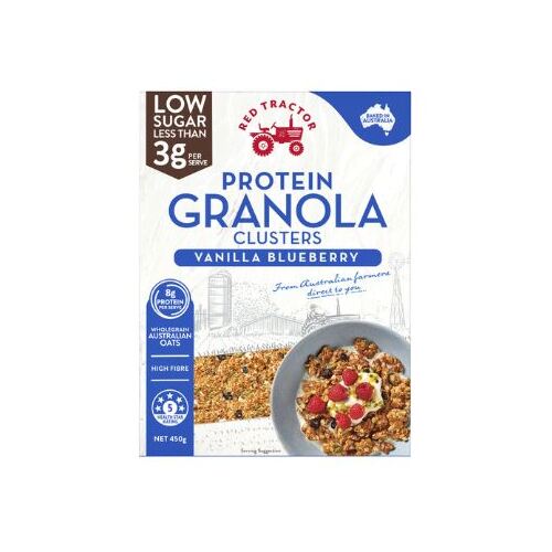 Red Tractor Granola Clusters Vanilla Blueberry 450g