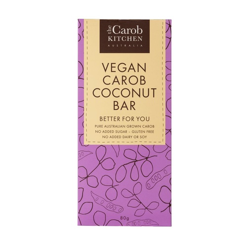 The Carob Kitchen Vegan Carob Bar (Coconut) 80g