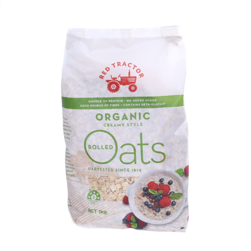 Red Tractor Organic Creamy Style Rolled Oats 1kg
