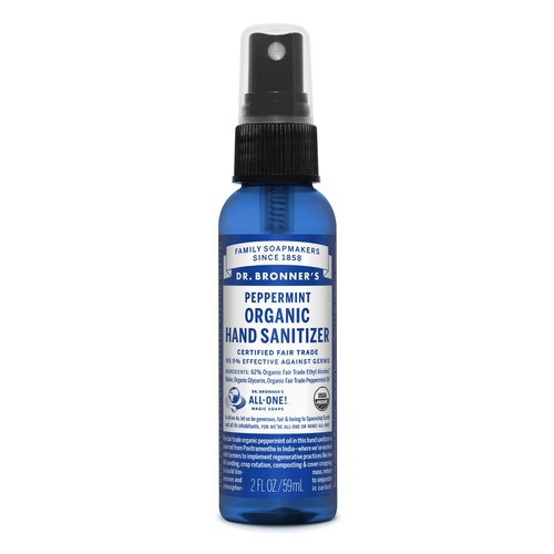 Dr Bronners Hand Sanitizer Spray (Peppermint) 59ml