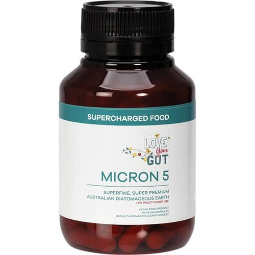 Supercharged Food Micron 5 Diatomaceous Earth (90 Caps)