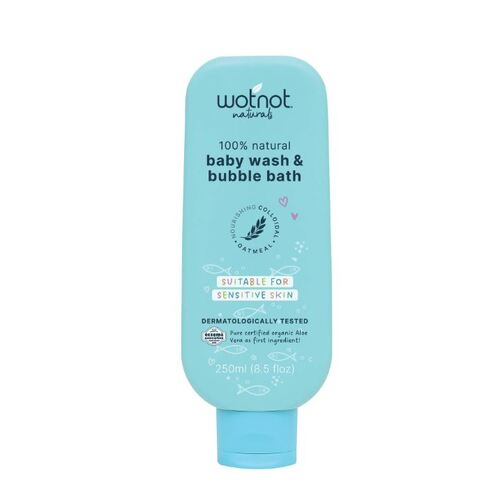 Wotnot Baby Wash & Bubble Bath Sensitive 250ml