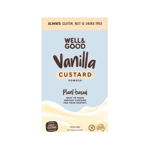Well & Good Vegan Vanilla Custard Powder (2x125g) 250g