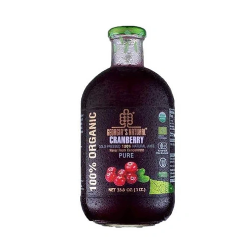 Georgias Natural Organic Cranberry Juice 1L