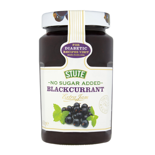 Stute No Sugar Added Blackcurrant Jam 430g