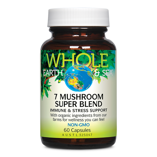 Whole Earth & Sea 7 Mushroom Super Blend 60c