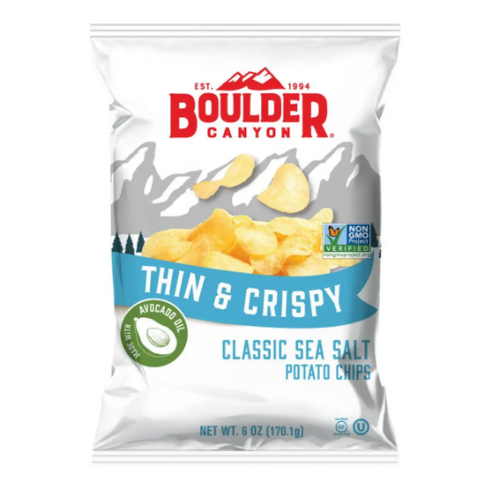 Boulder Thin & Crispy Potato Chips (Sea Salt) 170.1g