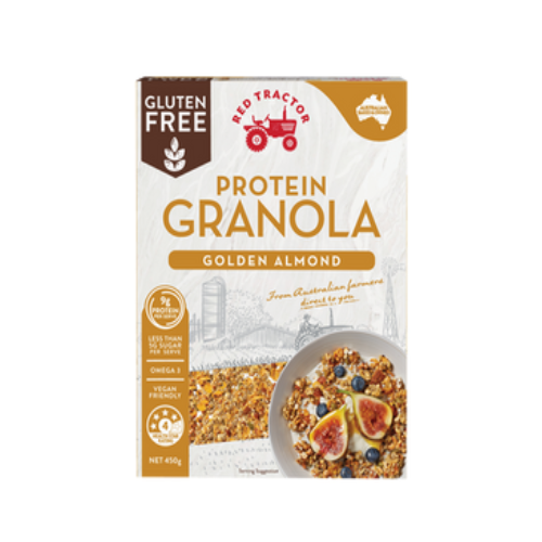 Buy Red Tractor Gluten Free Protein Granola Golden Almond 450g Online Sunnybrook
