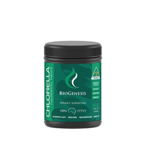 BioGenesis Organic Chlorella 500mg (300 Tablets)
