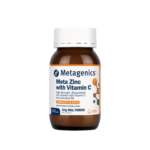 Metagenics Meta Zinc with Vitamin C 114g (Orange)