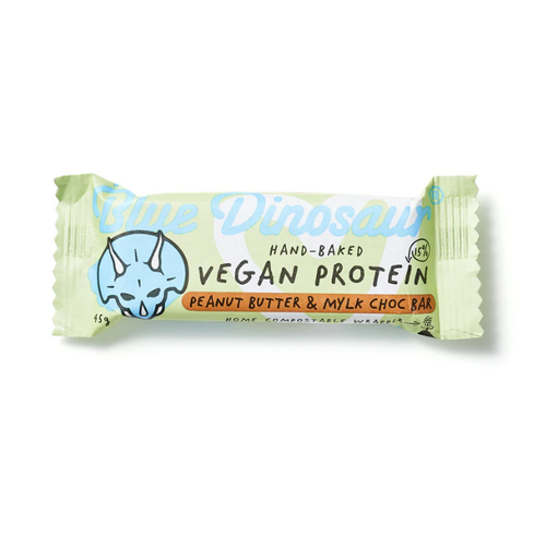Blue Dinosaur Vegan Protein Bar Mylk Peanut Butter & Choc 45g