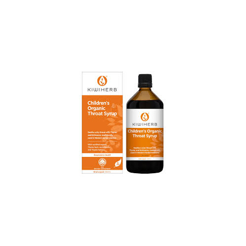 Kiwiherb Children's Organic Throat Syrup 200ml
