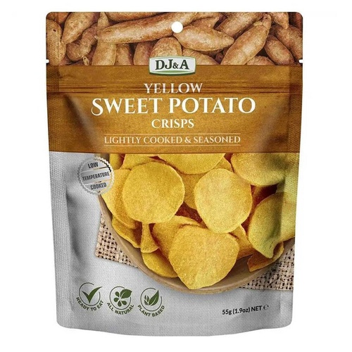 DJ&A Yellow Sweet Potato Crisps 55g