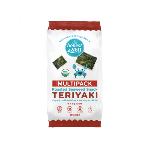 Honest Sea Roasted Seaweed (Teriyaki) Multipack 6x5g