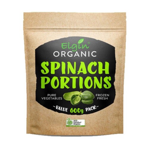 Elgin Organic Frozen Spinach 600g