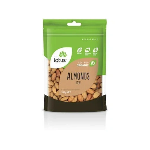 Lotus Organic Almonds Raw 100g