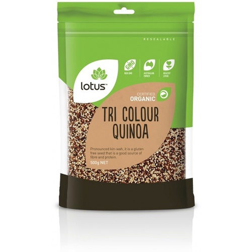 Lotus Organic Quinoa Tri Colour 500g