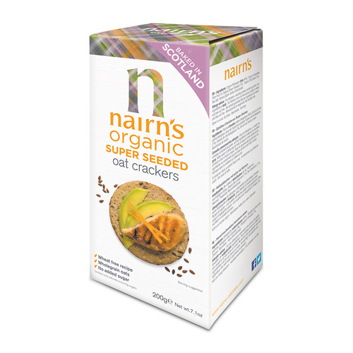 Nairns Organic Super Seeded Oat Crackers 200g