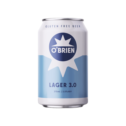O'Brien Gluten Free Lager 3.0 Can (Single) 375ml 