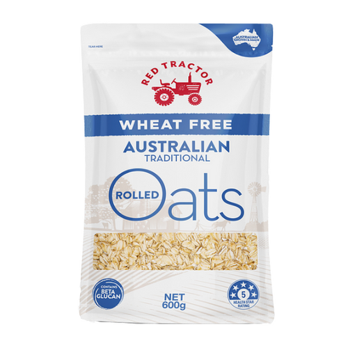 Red Tractor Wheat Free Australian Traditional Rolled Oats (Navy) 600g
