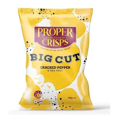 Proper Crisps Big Cut Cracked Pepper 140g