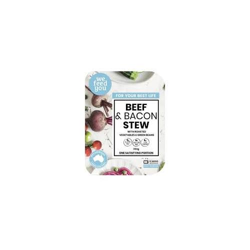 We Feed You Beef & Bacon Stew with Roasted Vegetables 350g