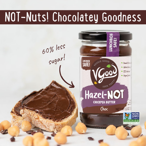 VGood HazelNot Chickpea (Nut Free-School Safe) Chocolate Butter 310g