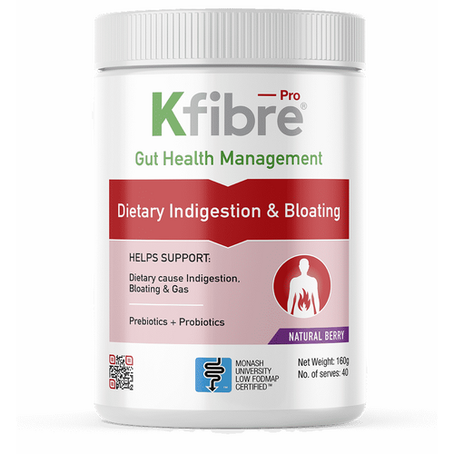 KFibre Indigestion & Bloating 160g Natural Berry