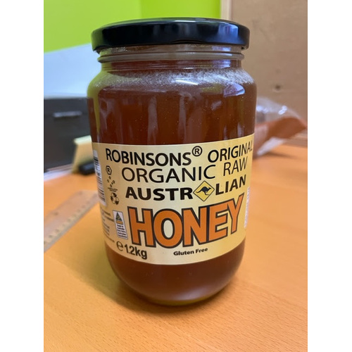 Raw Honey Glass Robinsons Original Organic 1.2kg