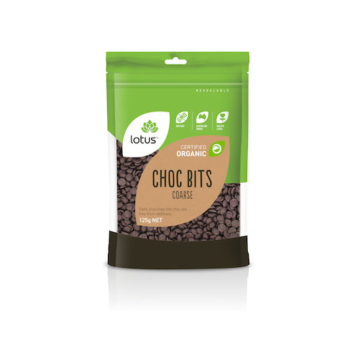 Lotus Organic Choc Bits Coarse 125g