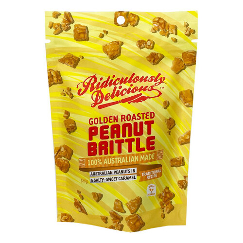 Ridiculously Delicious Golden Roasted Peanut Brittle 180g