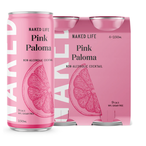 Naked Life Non Alcoholic Pink Paloma Cocktail (4x250mL)