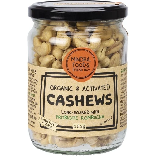 Mindful Foods Organic & Activated Cashews 260g