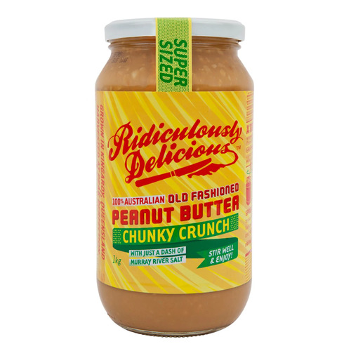 Ridiculously Delicious Chunky crunch peanut butter 375g