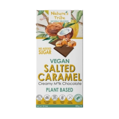 Natures Tribe Vegan Salted Caramel Creamy Mylk Chocolate 88g