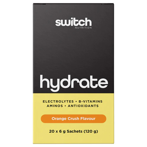 Switch Nutrition Hydrate Electrolytes Orange Crush 20x6g