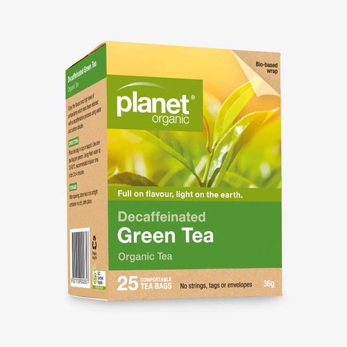 Planet Organic Decaffeinated Green Tea 25 Teabags