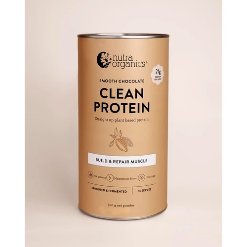 Nutra Organics Clean Protein Smooth Chocolate 500g