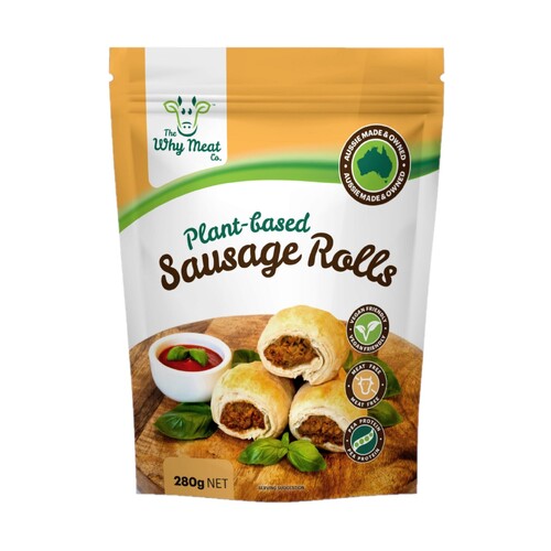 Why Meat Plant Based Sausage Rolls 280g