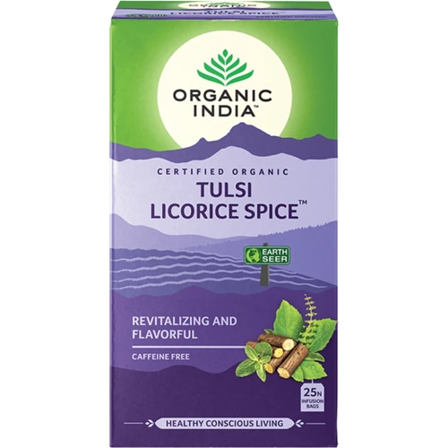 Organic India Tulsi Licorice Spice Tea (25 Bags) 47.5g