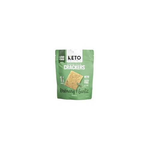 Keto Naturals Almond Flour Crackers Rosemary & Garlic 64g