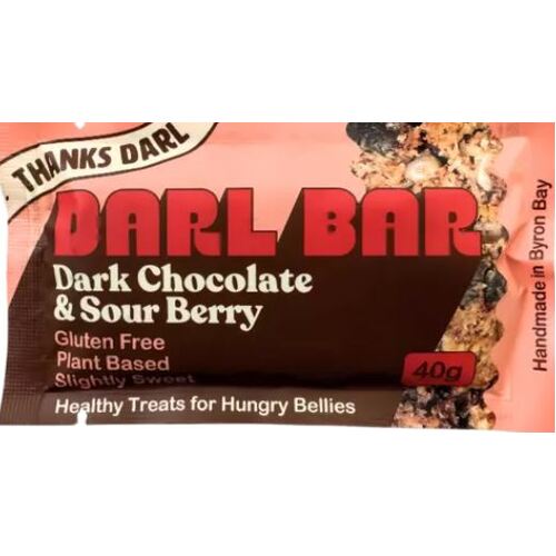 Darl Bar Dark Chocolate & Sour Berry bar 40g