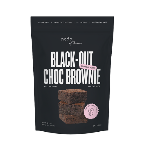 Nodo Black Out Brownie Cake Mix GF 375g