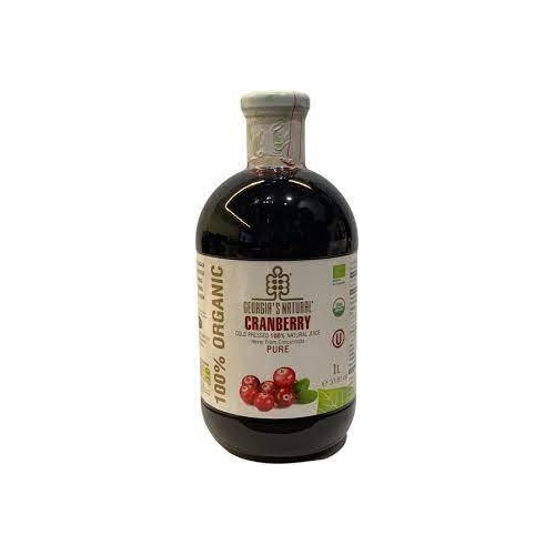 Georgias Natural Organic Cranberry Juice 1L x6
