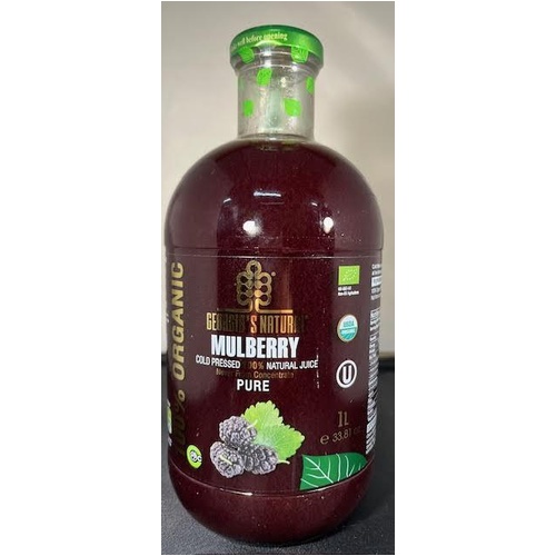 Georgias Natural Organic Mulberry Juice 1L x6